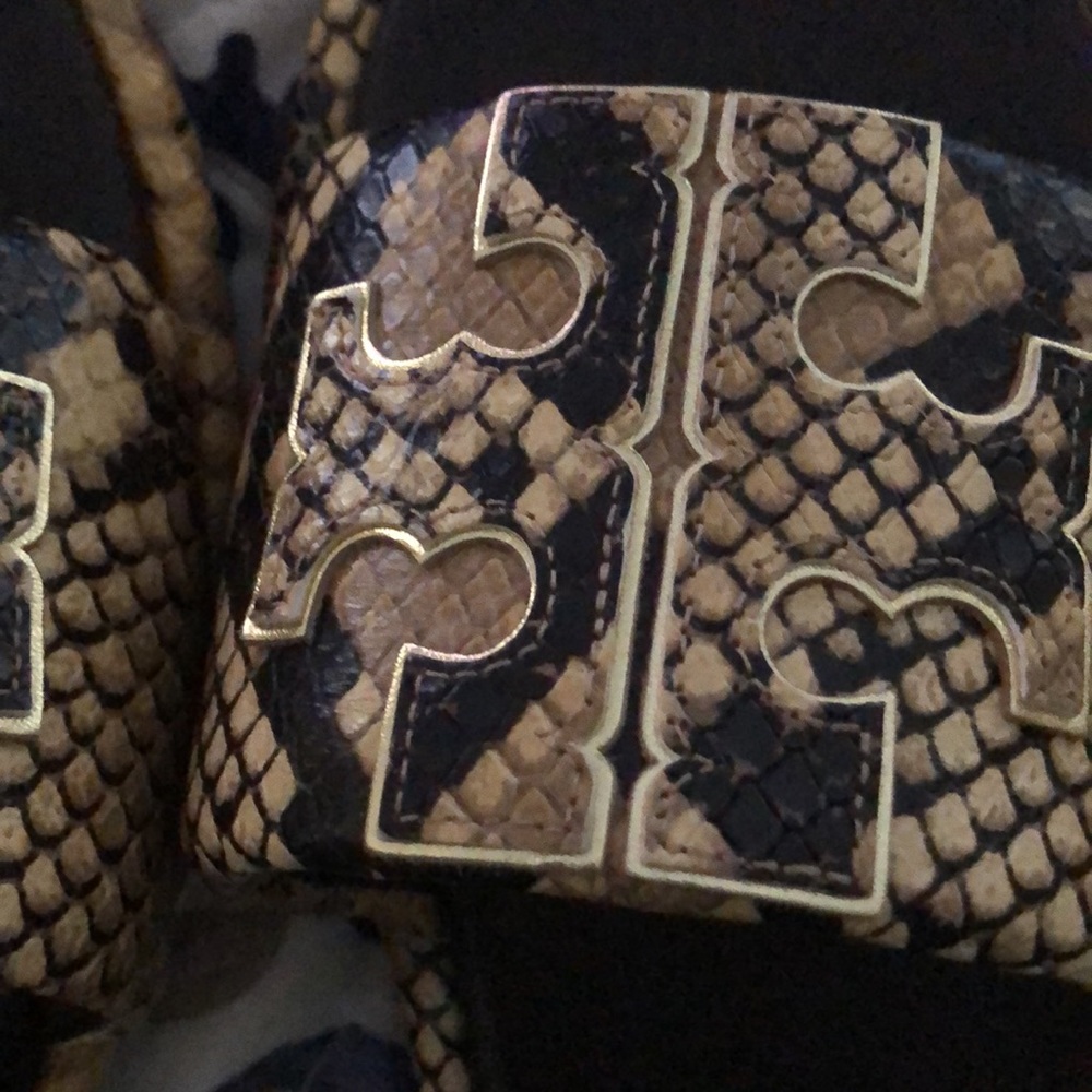 Tory Burch Black and Tan Sandals - Picture 7 of 7